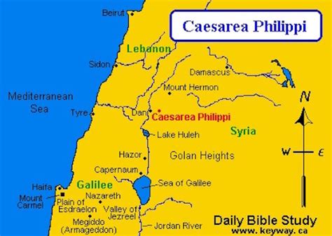 To distinguish it from the coastal Caesarea Maritima, it became known as Caesarea Philippi. . What is the difference between caesarea and caesarea philippi